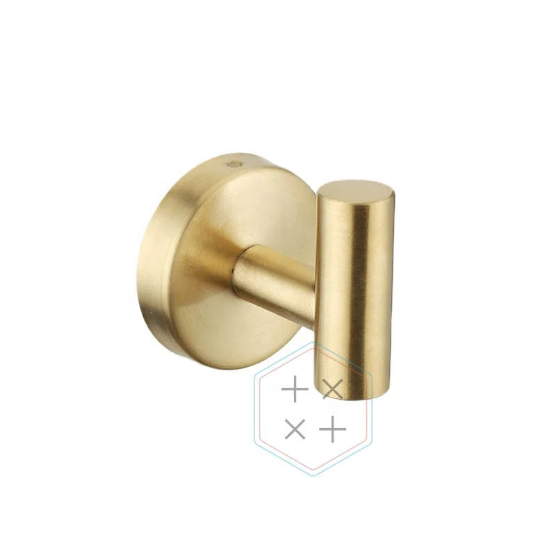 Self Adhesive Waterproof Stainless Steel Chrome Plated Eco-Friendly Towel Clothes Hook for Bathroom Kitchen