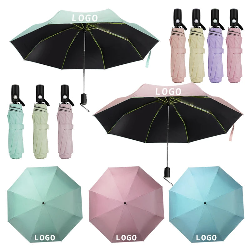 Wholesale Promotional Umbrella Fold Small Umbrella for Purse - Folding Pocket Travel 3 Japanese Folding Umbrella