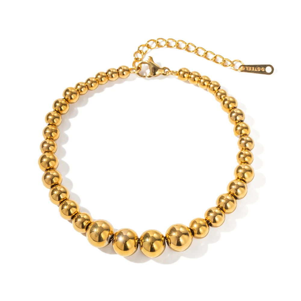 New Arrival Classic 18K Gold Plated Gold Color Gradually Changing Stainless Steel Bracelet for Women