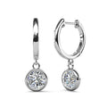 Nickel Free Hypoallergenic Moissanite Diamond Jewelry 925 Sterling Silver Hoop Drop Round Earrings for Women Destiny Jewellery
