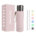 Double Wall Stainless Steel Eco-Friendly 500ml Thermal Flask Tumbler Insulated Water Bottle with Lid for Hiking and Office Use