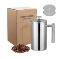 Insulated Double Wall 6 Capacity  Stainless Steel Coffee Maker Stainless Steel French Press