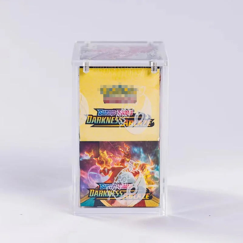 Modern Transparent Acrylic Detachable Customizable for Display Case for Half 18-packs (BB) Pokemon Booster Box Case