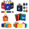 Custom Logo Reusable Non-Woven Shopping Bag Dust-proof Ribbon Handle Folding Drawstring Closure-on Promotion