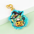 Custom Translucent Acrylic Glitter Epoxy Gradient Acrylic Keychain
