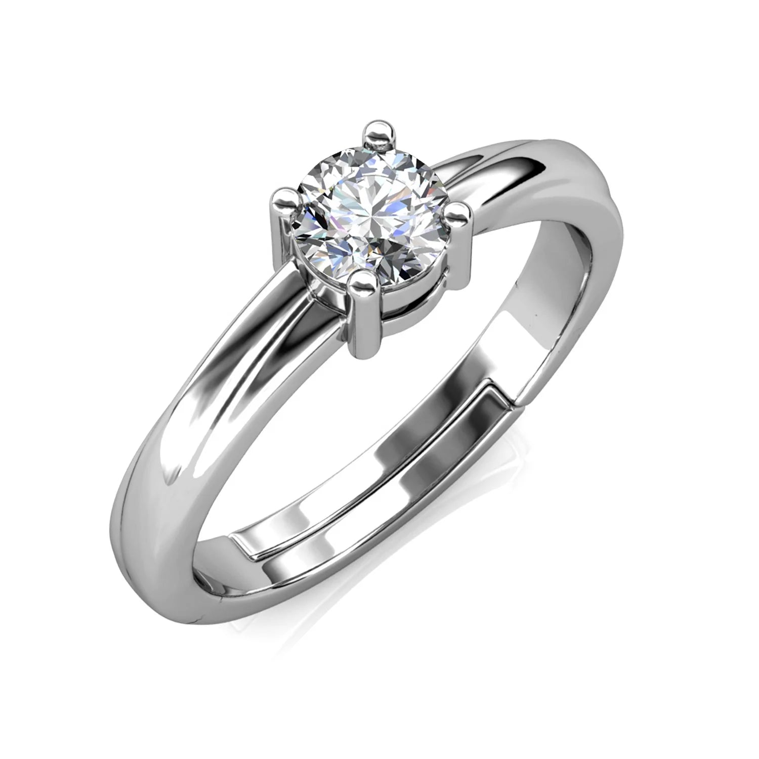 Affordable Priced 1 Carat GRA Moissanite Jewelry 925 Silver Wedding Women Solitaire Band Ring Destiny Jewellery