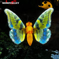 New waterproof yellow light blue abs shell open and close christmas decorative lighting motif lights led butterfly