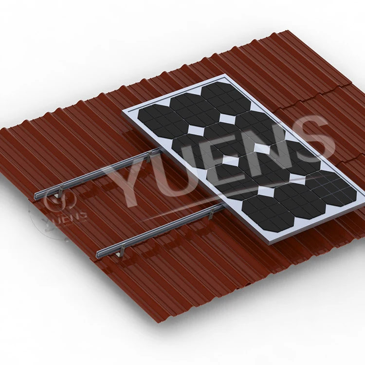 Yuens OEM Easy Installation Solar Hook Rail Kits Tile Roof Mounting Bracket System for Sale