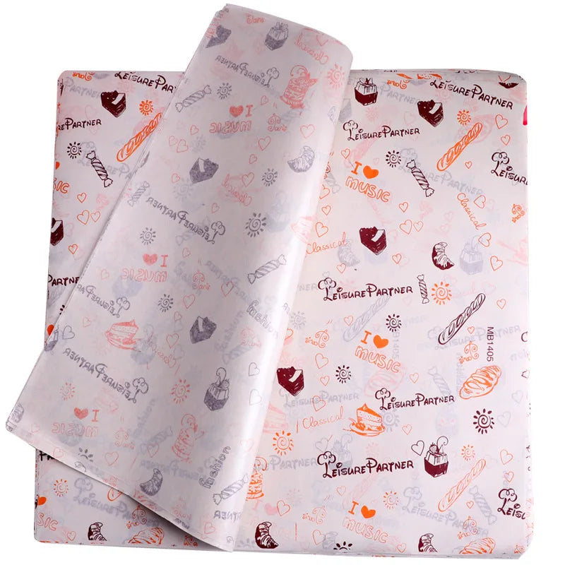 Waxed Greaseproof Paper Disposable Deli  Sandwich Burger Shawarma Wrap Wrapping Paper