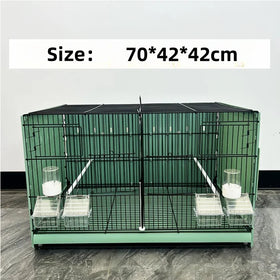 Collapsible Large Bird Cage Wholesale Extra Large 70Cm Bird Breeding Cage Pet Parrot Cages Bird House Model with Plastic Tray