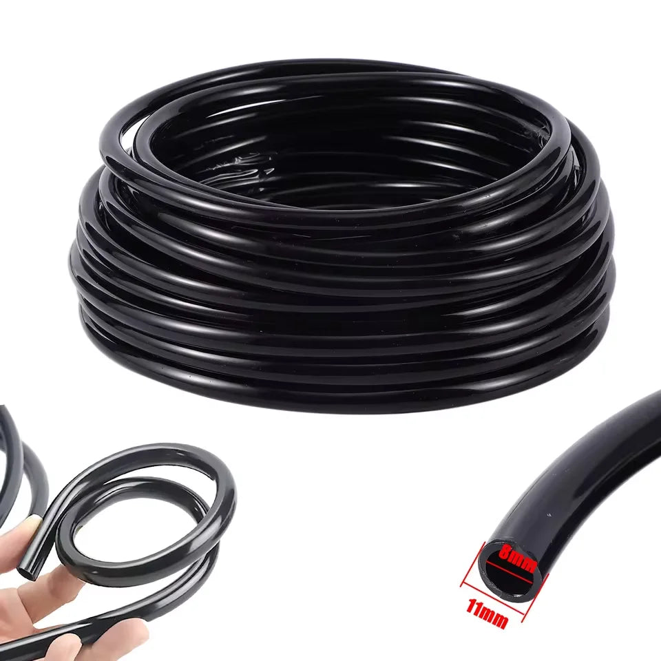 100m 8/11mm Flexible PVC Water Hose 3/8 Inch Water Pipe Agriculture Garden Watering Micro Irrigation Pipe MegaBDM