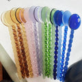 Colorful Long Glass Stirring Spoon Multifunction 15cm for Home & Restaurant Use