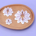 4PC Plastic Chrysanthemum Daisy Plunger Cutter Gerbera Cutting Set Cookie Cutter Decorating Mold Tools Embossing Tool Decoration MegaBDM