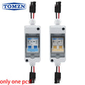 TOMZN Solar photovoltaic PV Combiner Box with DC MCB IP65 HT 2ways 600/1000V 1 input 1 out DC with matching wires Waterproof Box