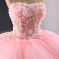 Jancember 241125 Fairy Pink Puffy Evening Birthday Party Dresses for 16 Girls MegaBDM