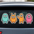 Customized Car Stickers UV-resistant and Weather-resistant Windshield PVC Vinyl Die-cut Cartoon logo Car Window Decals MegaBDM