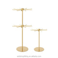 8 Hook Durable Stainless Steel Table Rotation Shelf Earring Jewelry Rack