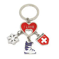 Custom Metal Letters Keychain Unique Design Personalized Metal Key Chains Hard Enamel or Engraved Craft Keychain