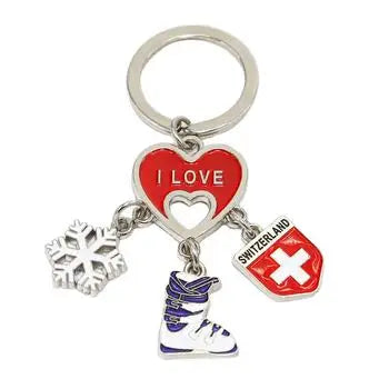 Custom Metal Letters Keychain Unique Design Personalized Metal Key Chains Hard Enamel or Engraved Craft Keychain