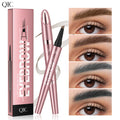 QIC Smooth 4-Fork Waterproof Anti-Sweat Liquid Makeup Tools Pink Eyebrow Pencil for Evenly Applying Extremely Thin Makeup MegaBDM