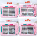 20 Rows 3D Handmade Cluster Lash Synthetic Hair DIY Eyelashes Easy Application with Glue Tool Kit Customizable Large Box MegaBDM