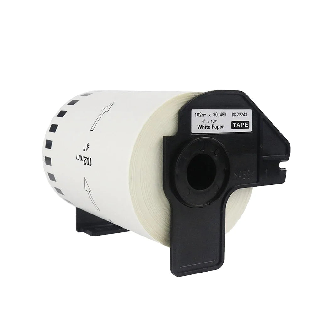 Tatrix DK22243 DK-22243 DK Compatible Shipping Label Black on White Thermal Paper Roll  DK22243 for Brother QL Printer