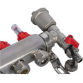 Radiant Floor Manifold Fast Fill Drain Nickel Plated Brass End Valve Set Auto Air Vent Water Control OEM