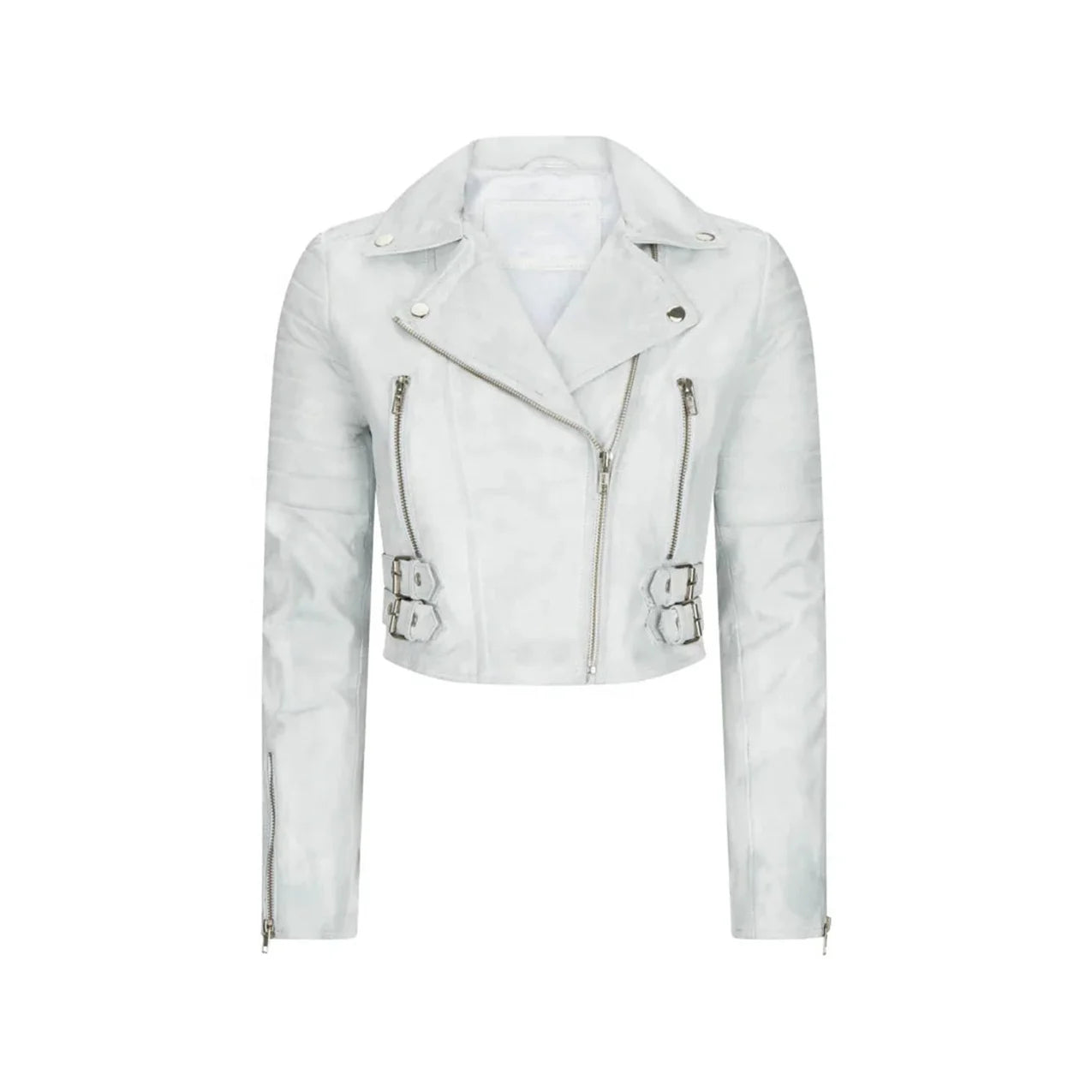Wholesale Online Selling Attractive Look Regular Size Genuine Leather Jacket Low Price Solid Color Side Pocket Style