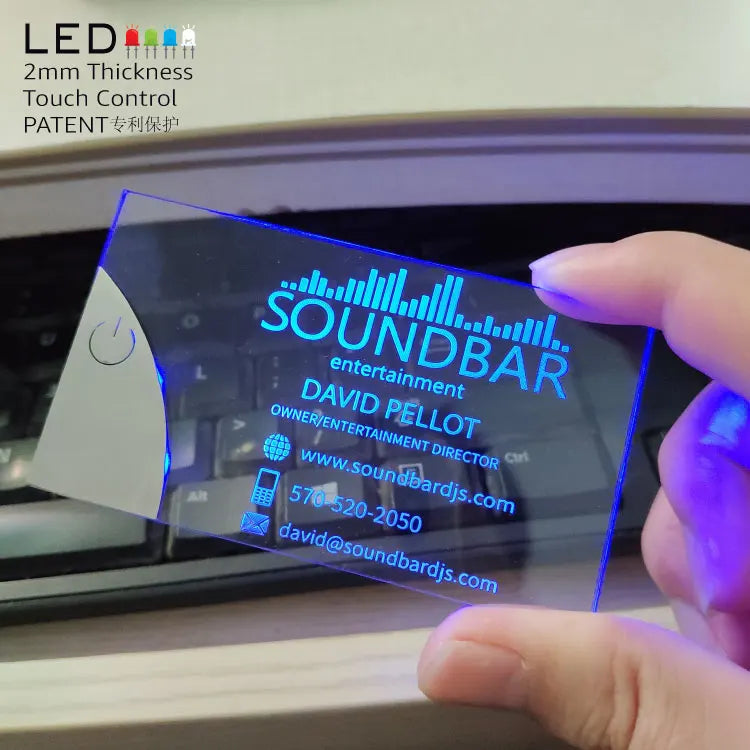 1 Led Business Cards Custom Pvc Plastic Digital Nfc Luxury Business Card Printing Promotional Thank You Cards 2026 New Product
