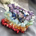 7 Chakra Healing Crystal Chip Bracelets Natural Irregular Stone Beaded Bracelets for Women Lucky Bracelets