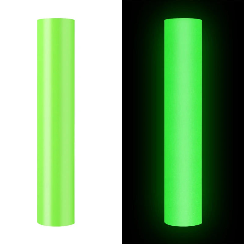 Printable Self Adhesive Film Photoluminescent Vinyl Luminescent Night Glow Vinyl Roll for Luminous Sticker