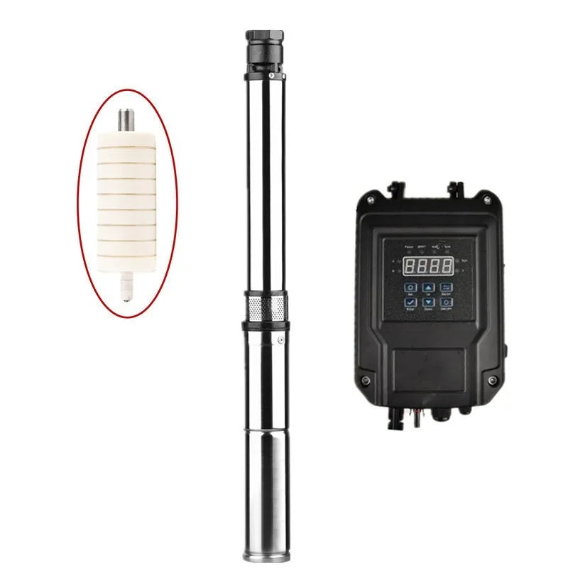 RANKING 3SDPX-160-1500/17 Submersible 17 Impeller Pump 2HP Brushless Motor Head 160m Flow 6m3/H With Control Box MegaBDM