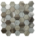 Peel and Stick Backsplash Mosaic Tiles Diy 300*300mm Interior Design Good-looking Irregular Shape Metal Mosaic Tile