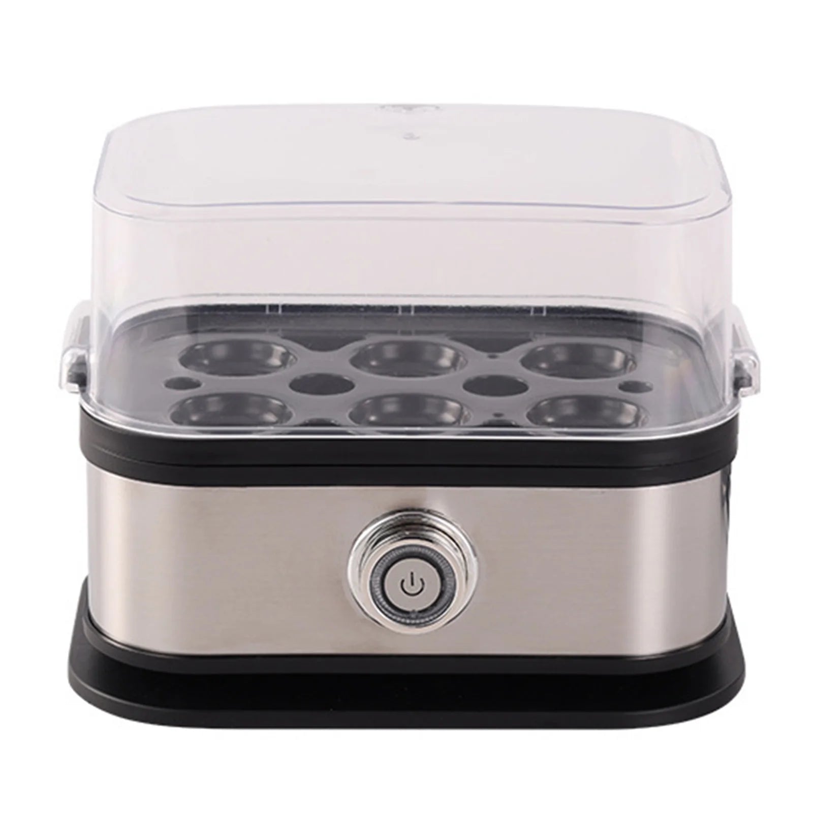 Electric Egg Cooker with Auto Shut-Off Food Steamer 6-Egg Capacity Egg Poacher for Hard Boiled Eggs