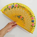 Wooden Carved Craft Hand Fan Durable