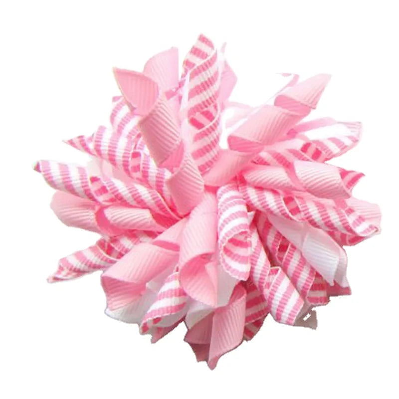 Girls 2.5 Inch Metal Cheer Team Competition Hair Bow Set in Hair Barrettes Boutique Style