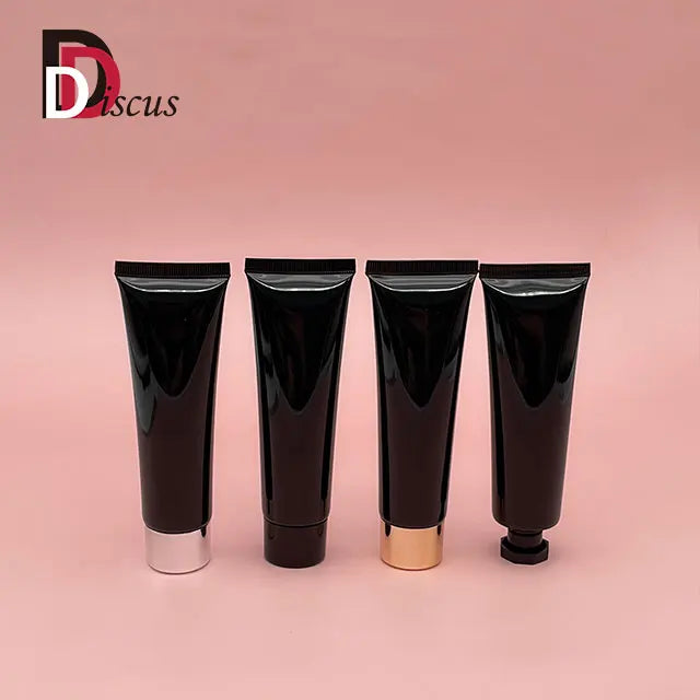 Cosmetic Plastic 50ml 100ml 150ml Soft Tube Cosmetic Packaging Skin Care Cleanser Lotion Hand Face Cream Black Soft Squeeze Tube