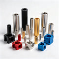 ROOVO CNC Aluminum Parts with Sandblasting and Anodizing Custom CNC Machining Metal Parts Customized Parts