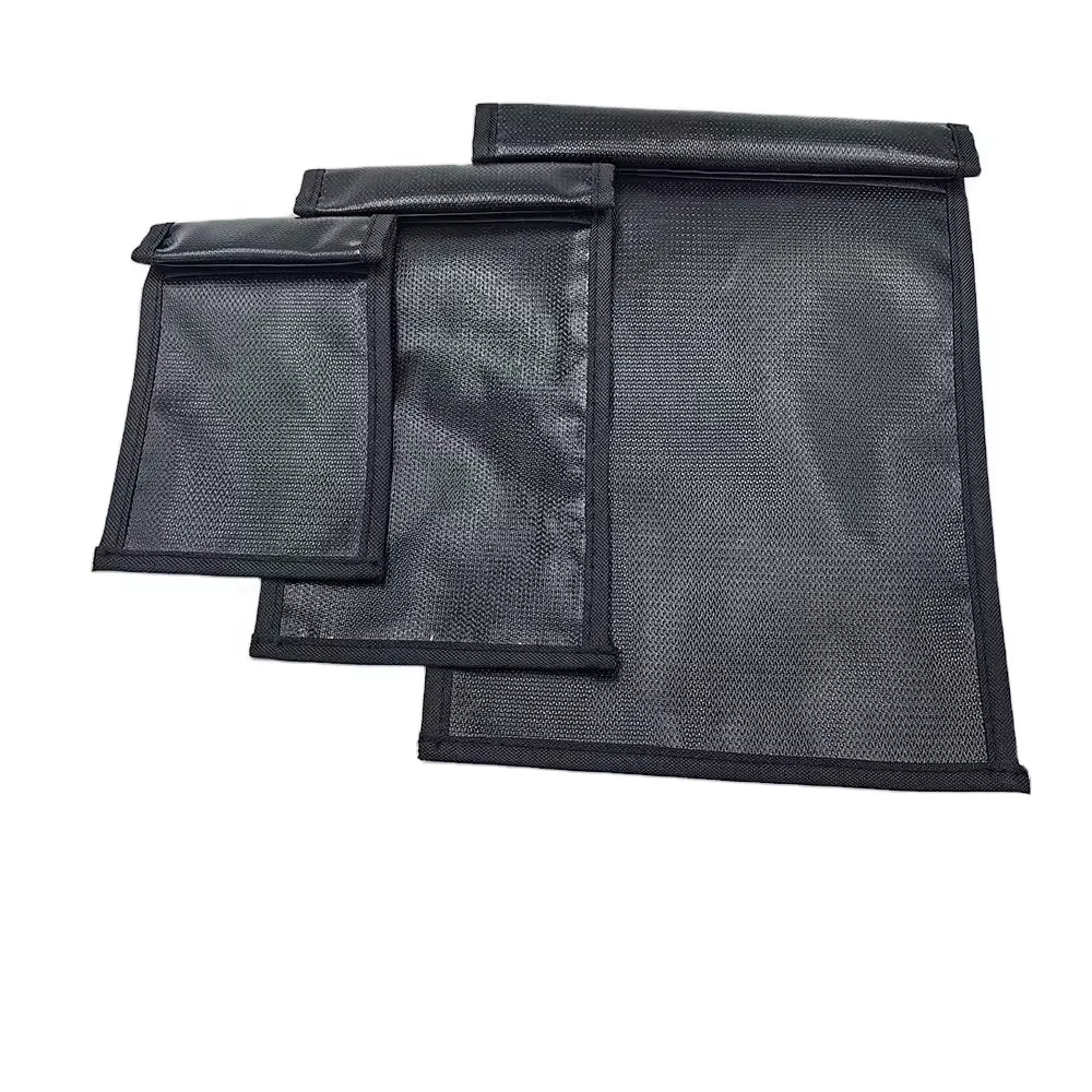 Factory Customized Zippered Fireproof Document Bag Waterproof Money Bag Zipper Closure Fireproof Waterproof Mini ipad Bag