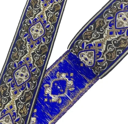 1 Roll 5CM Vintage Ethnic Style Miao Buyi Ethnic Group Embroidery Ribbon Lace Trim DIY Cloth Garment Fabric Sewing Craft