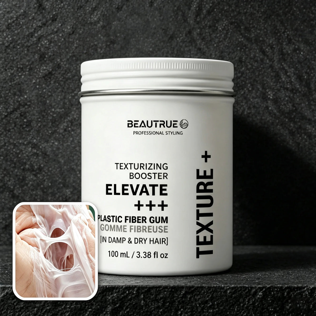 Texture Fibre Gum Medium Hold Hair Styling Paste Flexible Control Elastic Hair Styling Fibre Gum Professional Barber Supplies MegaBDM
