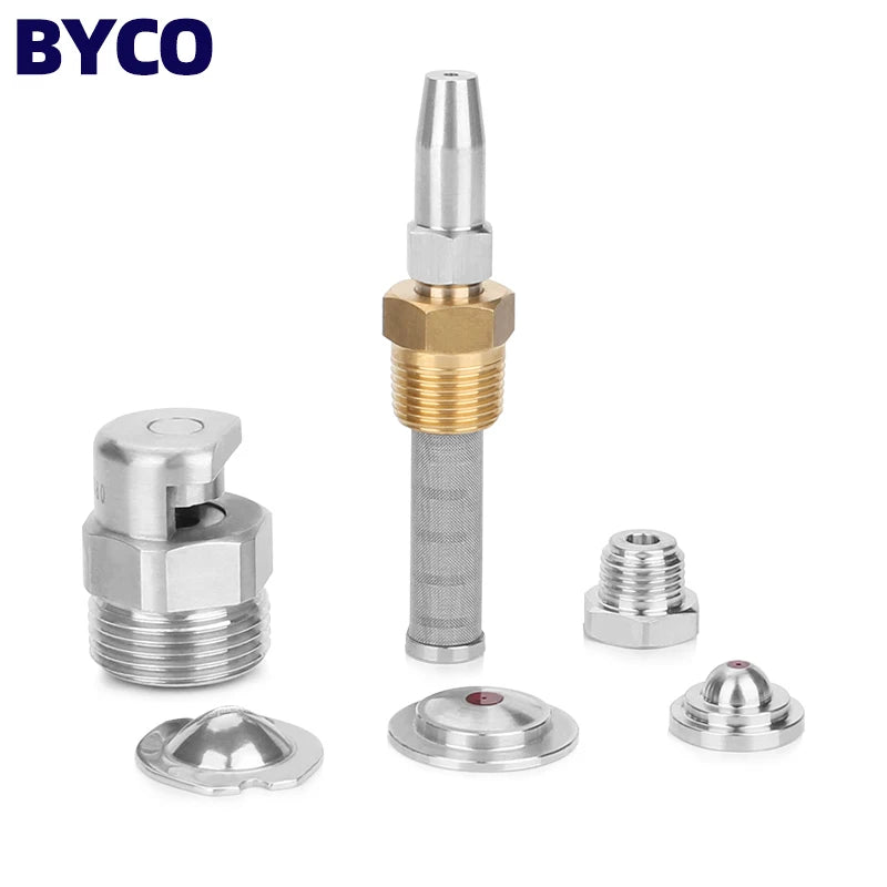 BYCO High Pressure Solid Stream Needle Jet Nozzle for Edge Cutting on Paper Manufacturing