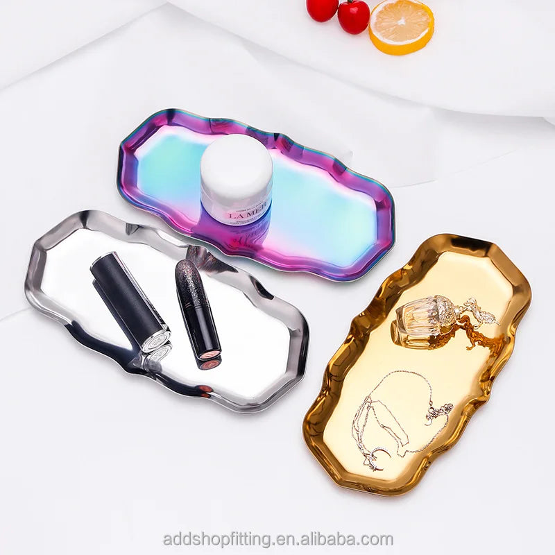 Wholesale Stainless Steel Commercial Grade Elegant Portable Durable Jewelry Tray for Home & Restaurant Use