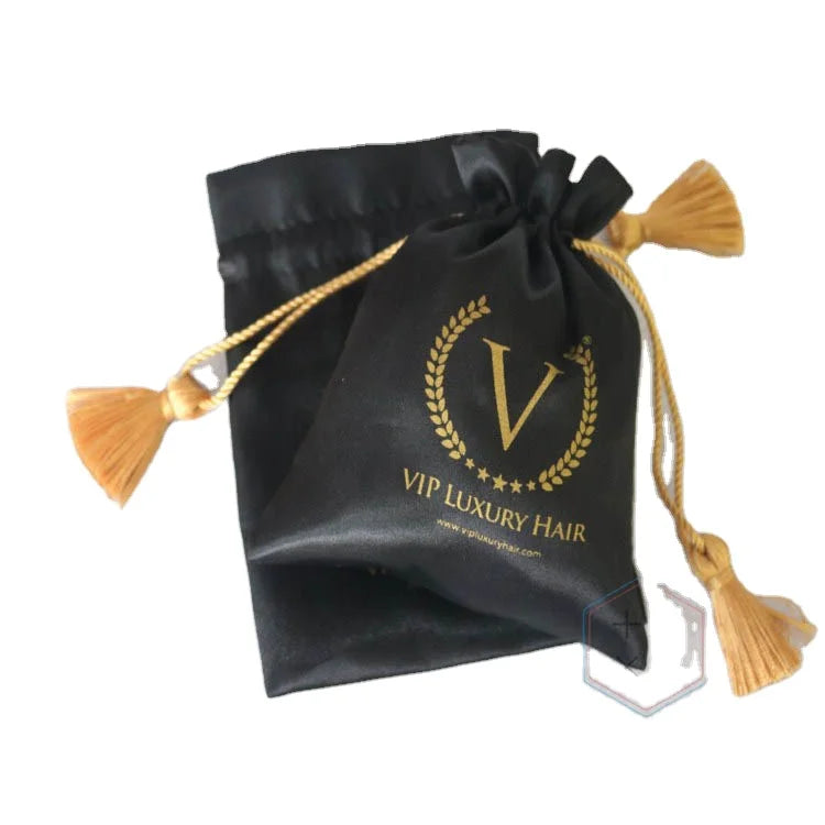 Astrid Custom logo Size Satin Wig Hair Extension Packaging Bags for Salon