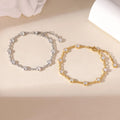 Round Zircon Tennis Bracelet Stainless Steel 18K Gold Plated Waterproof Hypoallergenic Women Fashion Jewelry Wholesale MegaBDM