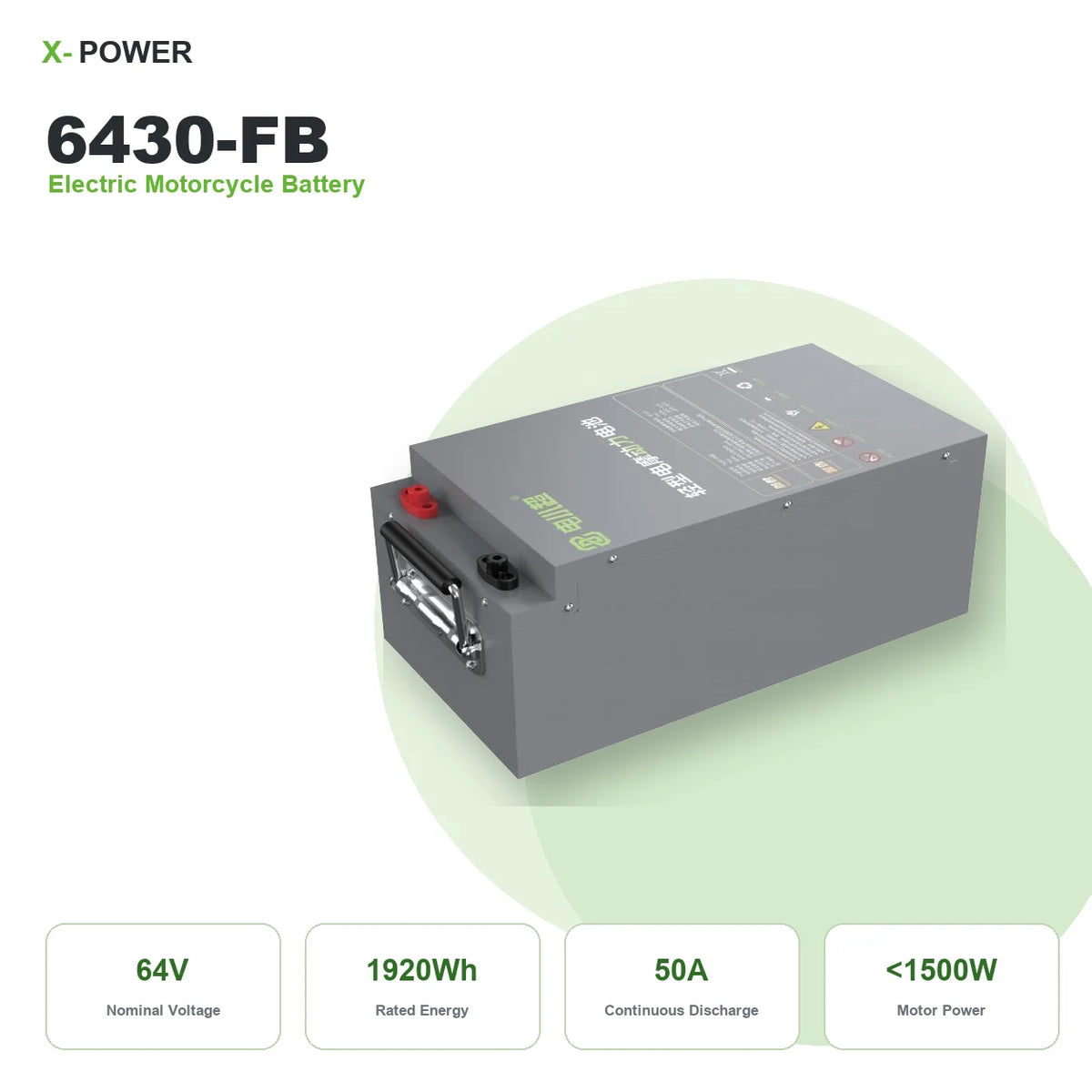 X-POWER XP-S600 72V 30Ah Lithium Ion Battery Pack 2160Wh Smart Bluetooth BMS Metal Case for Electric Motorcycle E Bike Scooter MegaBDM