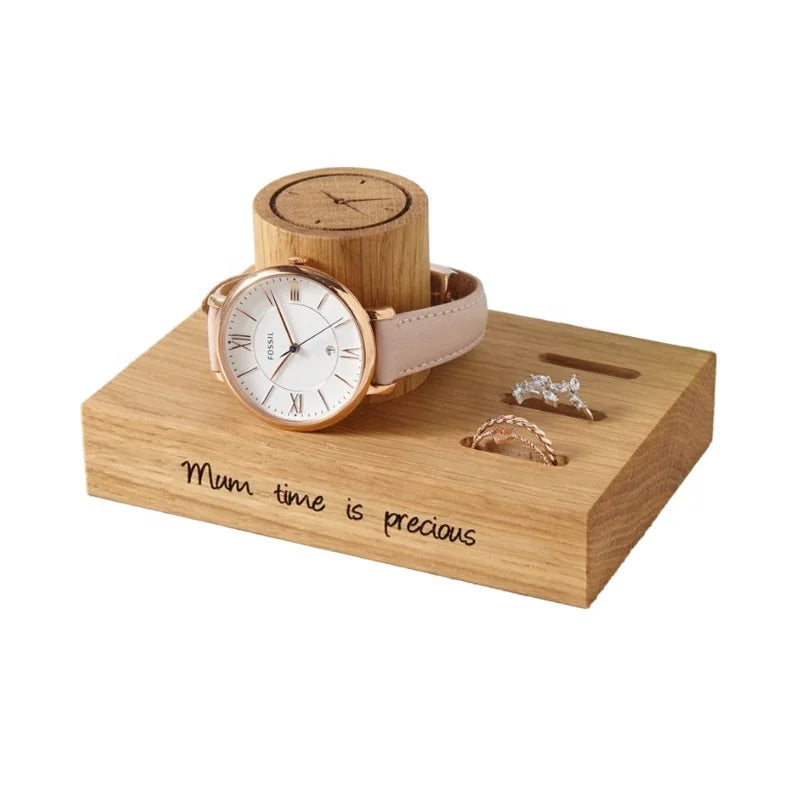 Personalised Ladies Ring Watch Stand Foldable Jewelry Storage Trays Gift for Mother Sister on Mother's Day for Living Room Use MegaBDM