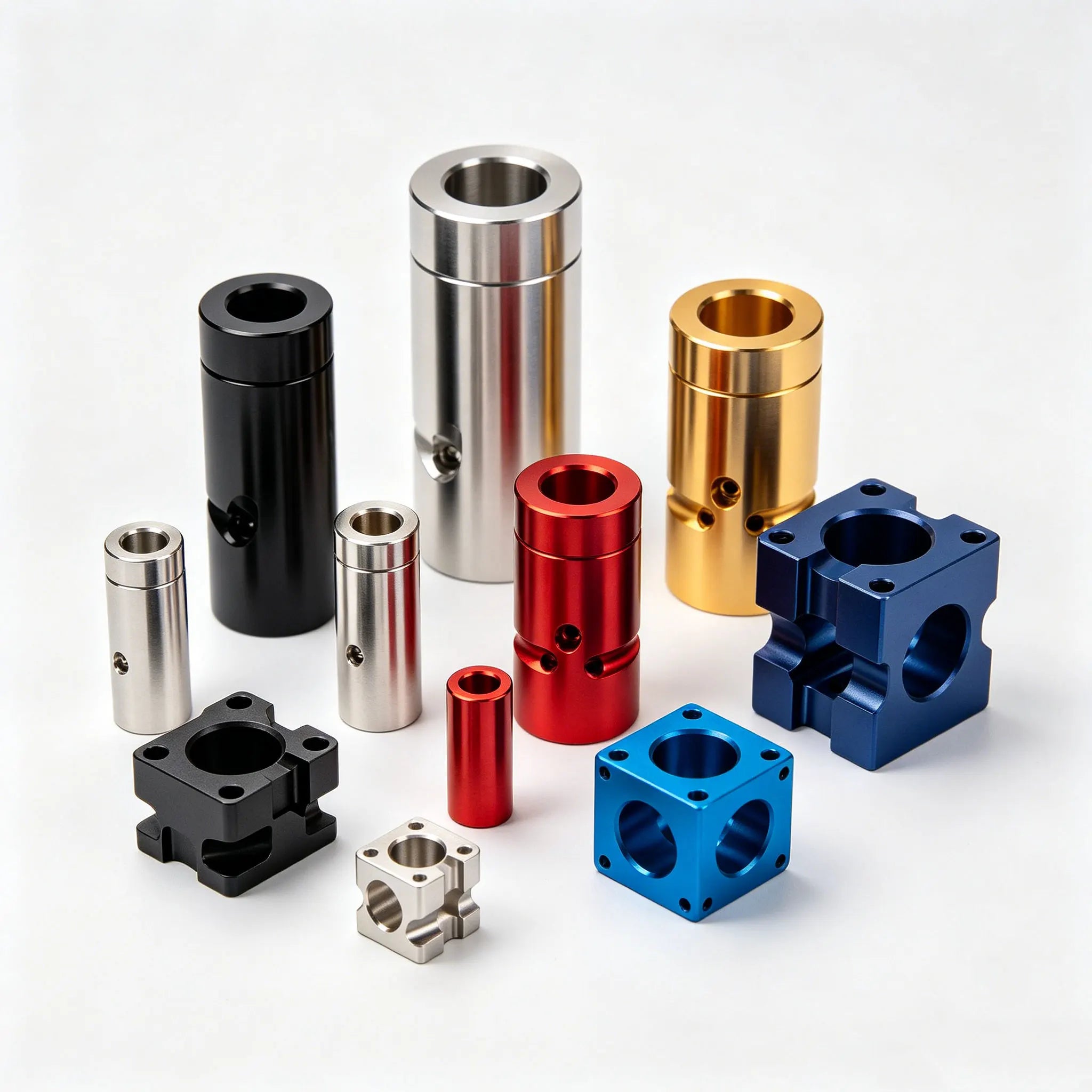 ROOVO Hi Precision CNC Machining Parts Anodized Aluminum Parts 5 Axis CNC Milling Parts Customized Parts
