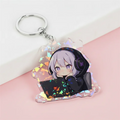 Acrylic Epoxy Resin Keychain Custom Animated Cartoon Children's Keychain