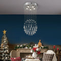 Stainless Steel Crystal Light Hotel Apartment Indoor Lighting Decorative Chandelier MegaBDM